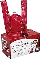 Ubbi Lavender Scented Pet Waste Bags - Leak-Proof Easy-Tie Dog Poop & Cat Litter Disposal, 20% Recycled, 400 Count