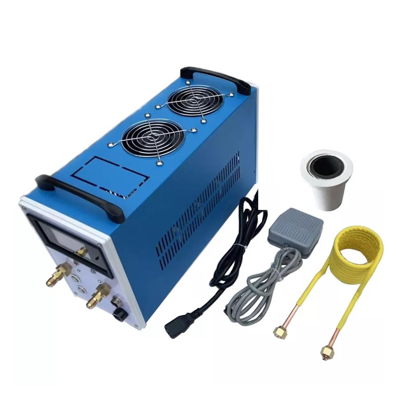 Induction Heater 2800W ZVS Heating Machine Metal Melting Furnace High Frequency Welding Hardening Equipment(2800W no Crucible)