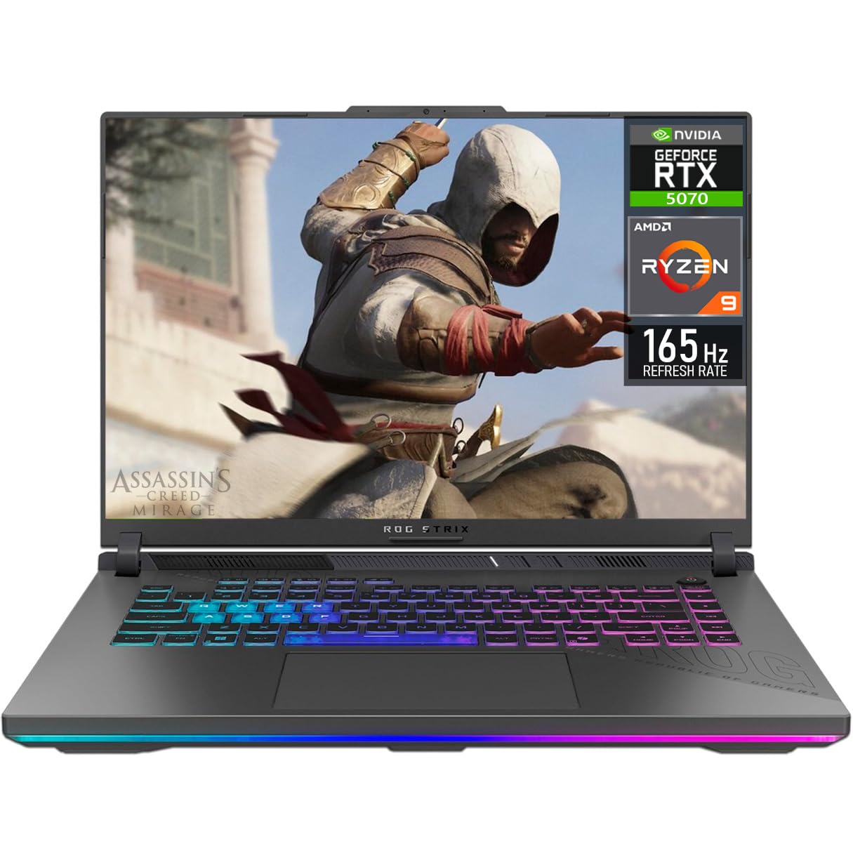 ASUS ROG Strix G16 Notebook Gamer, AMD Ryzen 9 8940HX, RTX 5070 8