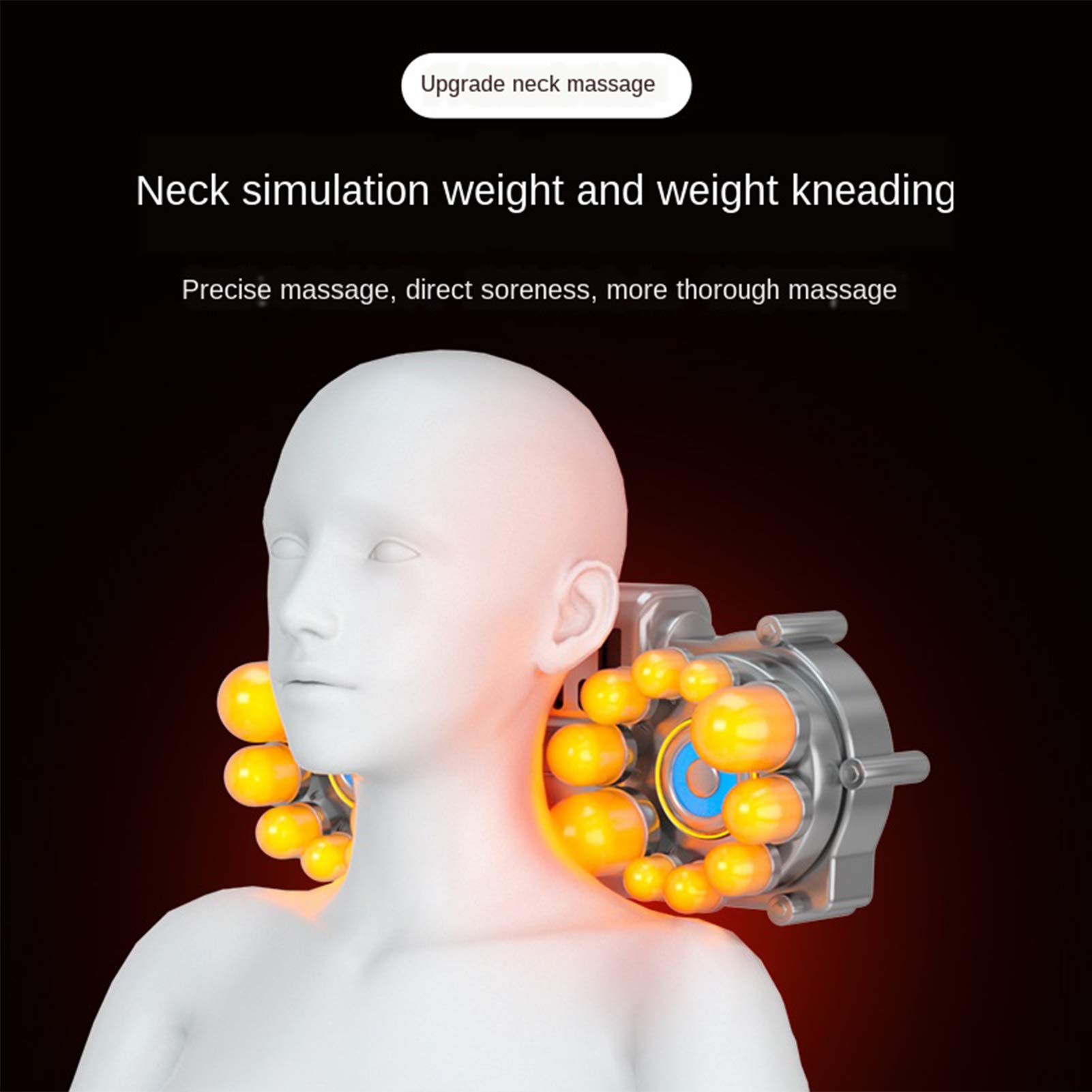 Esterilla de masaje de cuerpo completo con calor - Colchón de masaje vibratorio con 10 motores para aliviar el dolor de espalda, masajeador de cuerpo completo para cuello y espalda, almohadilla t