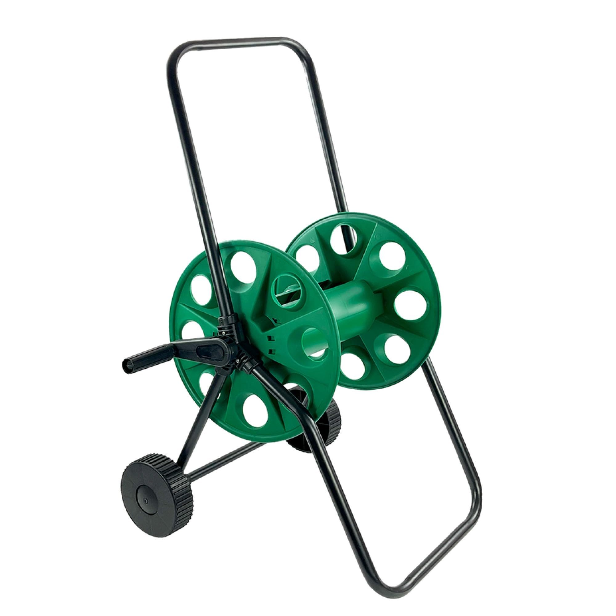 Retaaj Frost 60M Portable Garden Hose Reel Trolley Free Standing Water Pipe Hose Reel Outdoor Winder Lightweight Hose Cart With Wheels