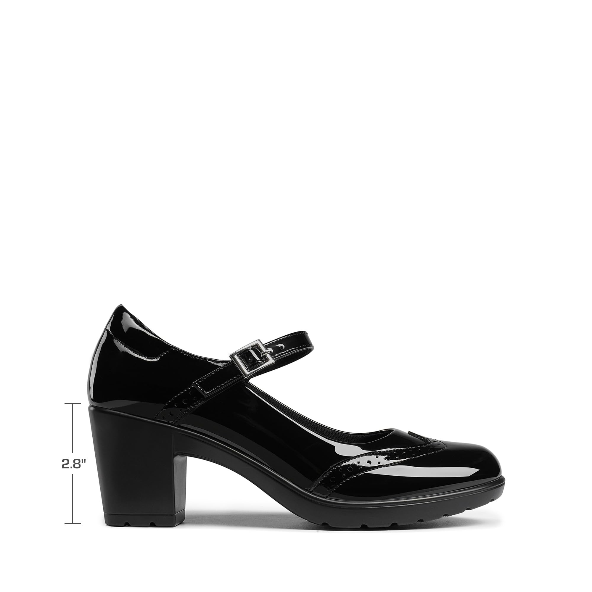 DREAM PAIRS Zapatos Oxford Mary Jane de Mujer Zapatos de Vestir Tacones para Mujer