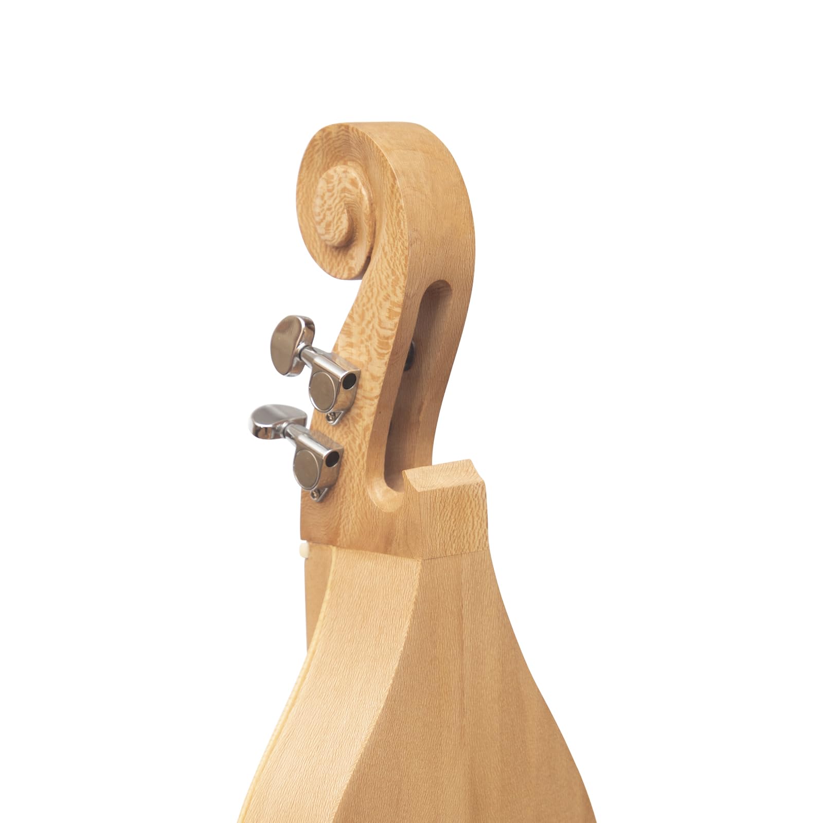 Mountain Dulcimer mit 4 Saiten, F-Loch, Lacewood mit Nickel-Finish