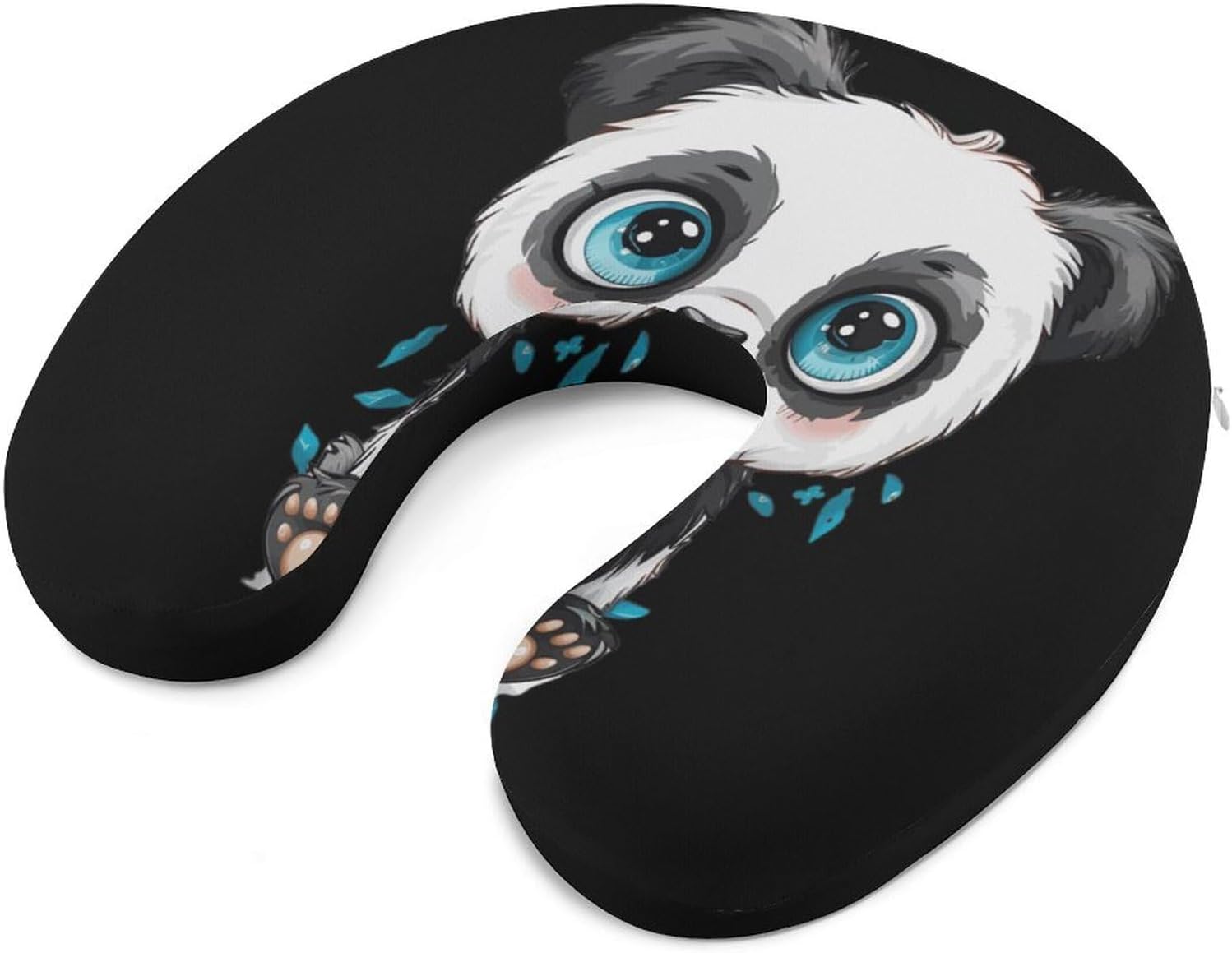 Cute Panda Funny Travel Pillow U Shaped Memory Foam Neck Pillows Portable for Flight Car Home Office