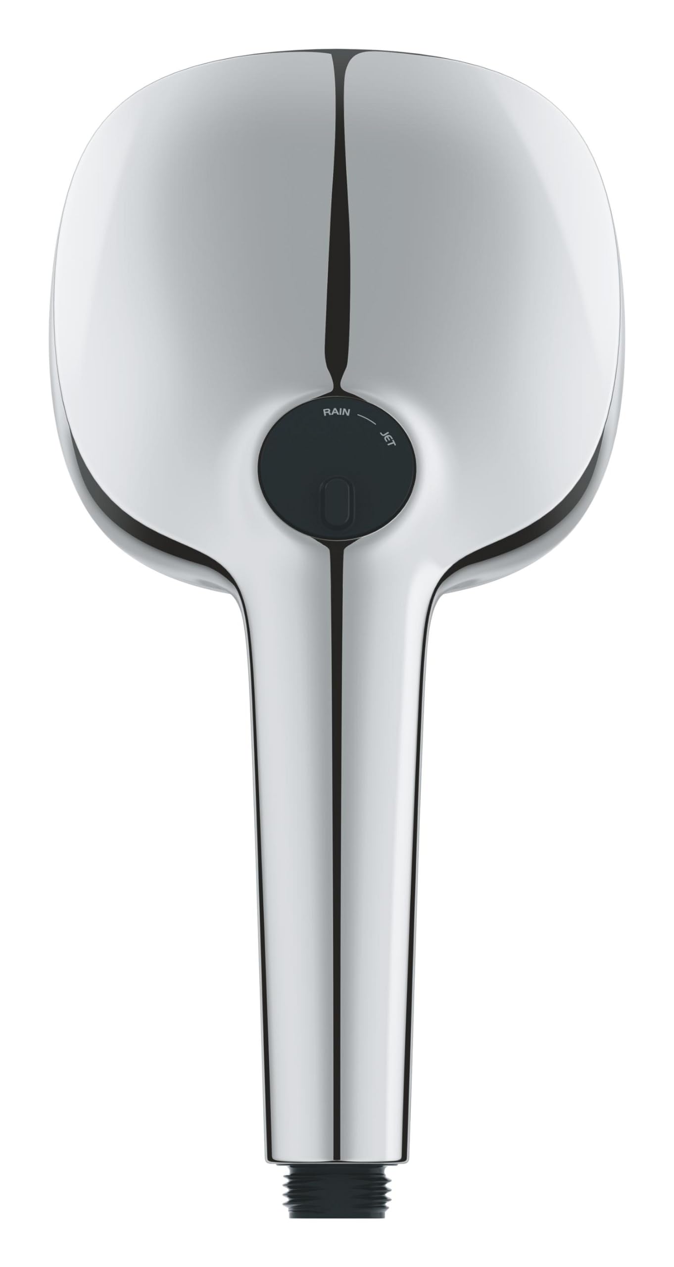 GROHE Vitalio Comfort 110 słuchawka prysznicowa do wysokiego ciśnienia (kwadratowa głowica prysznicowa 11 cm, 2 spraye: deszcz i strumień, system zapobiegający osadzaniu się kamienia, pierścień