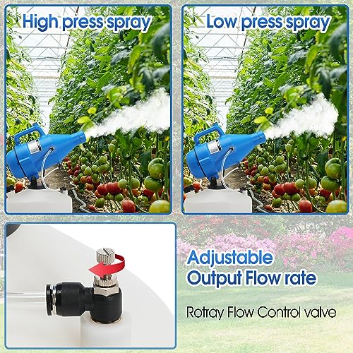 4.5L (1.2 Gallon) Electric Portable ULV Fogger Sprayer - 30ft Spraying Distance, 16.4ft Cord, Atomizer Mist Cold Fogger for Home, Hotel, Church, School, Lawn, and Garden