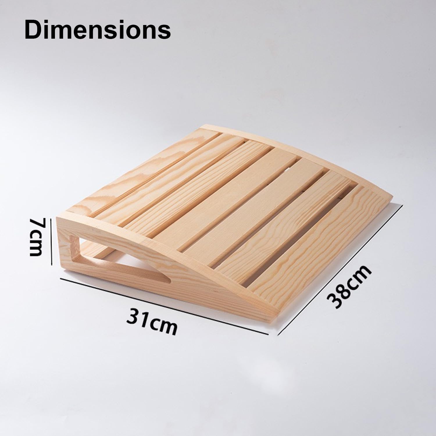 Poggiatesta sauna in legno 2 pezzi cuscino ergonomico per sauna