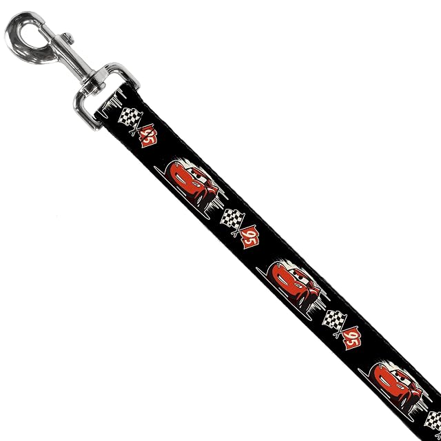 Foto 2 de 6 de Buckle-Down - Banderas de Carreras para Mascotas con diseño de Caricatura Mcqueen de Caricatura, Color Negro…