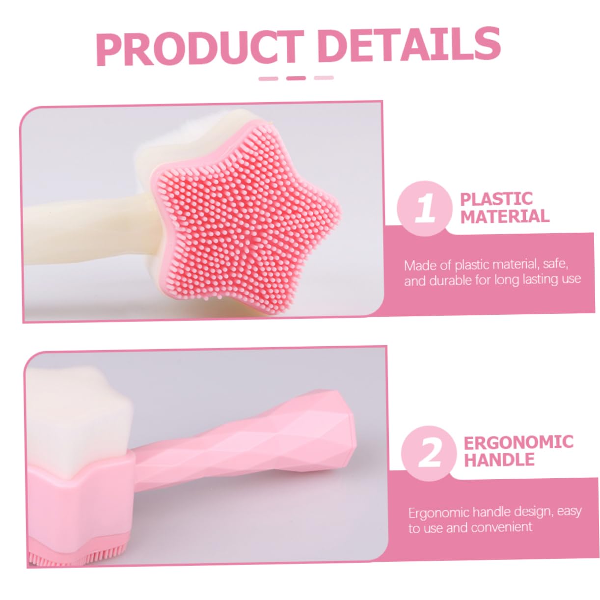 Didiseaon Facial Cleansing Brush Skin Care Tool Face Massage Brush Portable Skin Care Tool Home Cleaner for Women Random Color