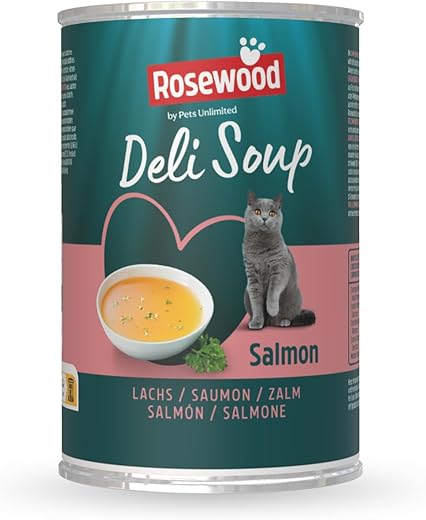 Rosewood – Snack líquido para gatos adultos Deli Soup Rosewood salmón 135 g.