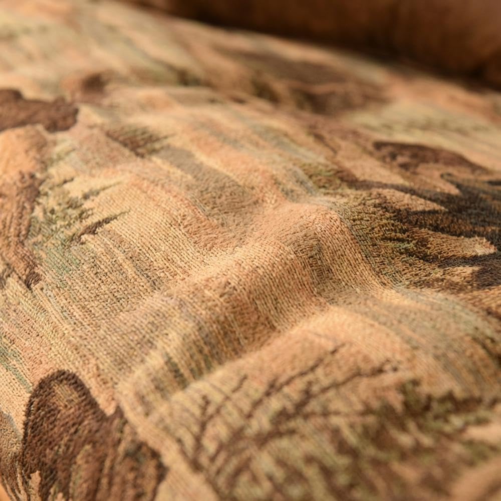 Starlight Canyon Home Orange Futons with Polyester Cotton Fabric, Sturdy Frame, Comfortable Seating, Stylish and Durable Living Room
