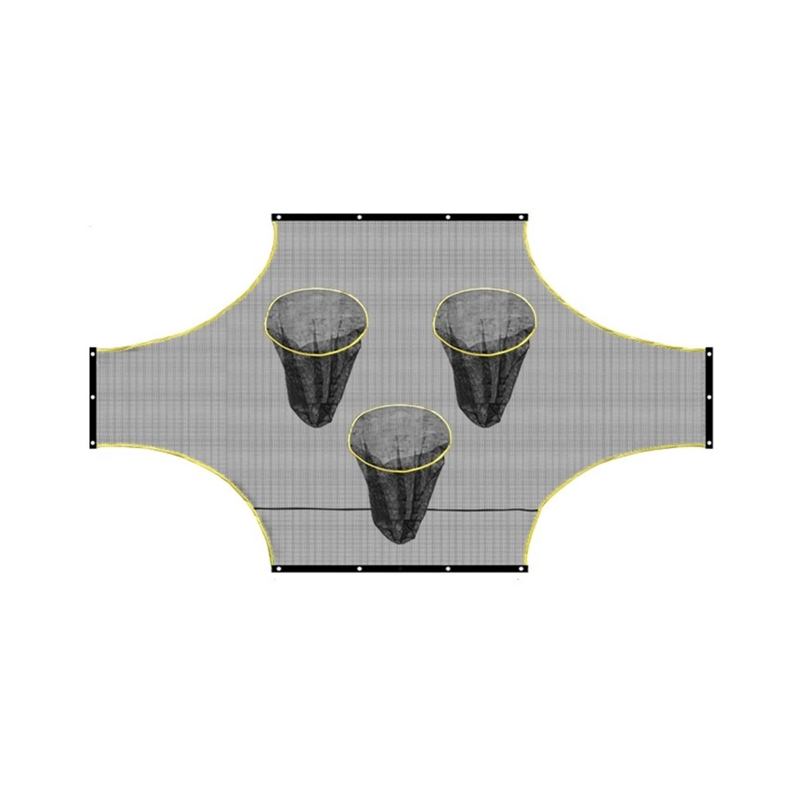 Rete da Calcio 1PC 3-Hole Soccer Goal Shooting Precision Training Tool Multi-Target Soccer Training Net 5 7 11 Dimensioni