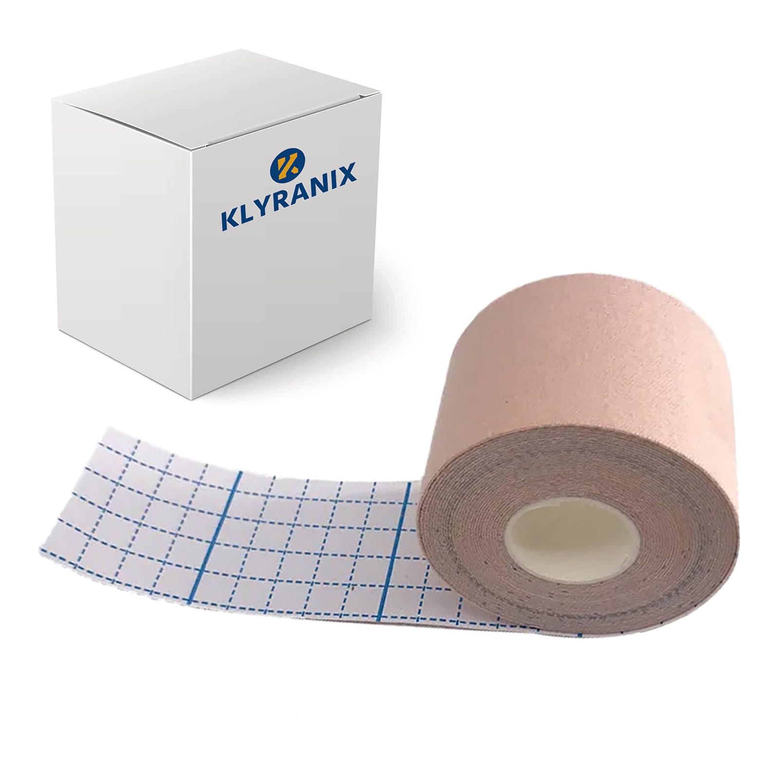 Klyranix Moleskin for Blisters, 2in x 16ft Adhesive Blister Bandages for Feet, Heels & Toes, Mole Skin for Blister Prevention & Foot Protection, Water