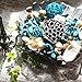 Qingbei Rina Spring Potpourri Bag, Ocean Breeze Scented Potpourri Dried Flower Bowl Vase Filler,Home Fragrance Sachet, Beach Coastal Decor,9.9 Oz(Blue)