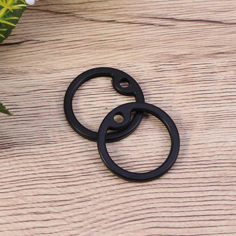 BUGUUYO Hundemarken Ringe 3.9 X 3.9 Cm Lautloser Gummi-Hundetag Schutz Zubehör Für Welpen Und Hunde (Zufällige Farbe)