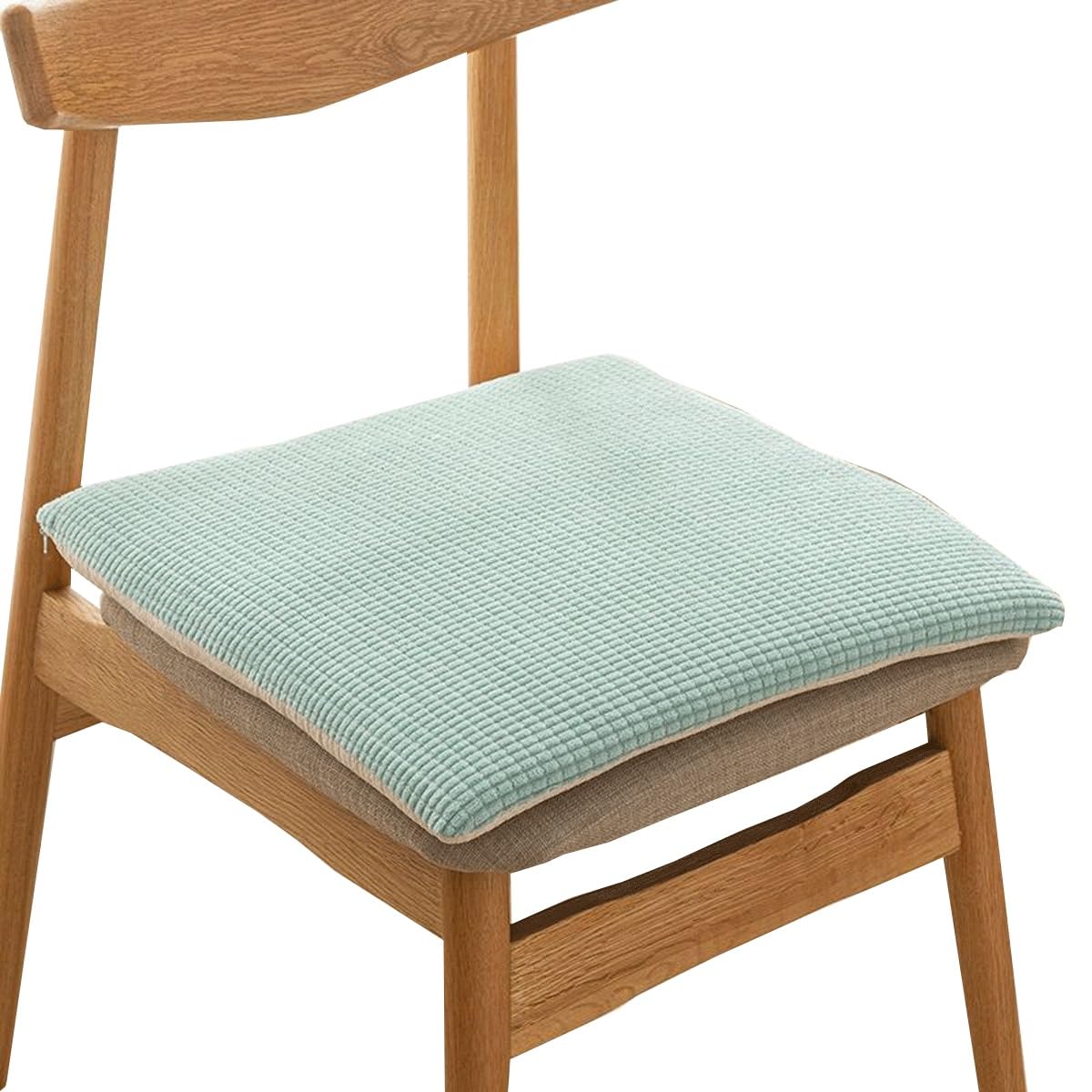 uyeoco Cojines para Sillas de Jardin, 25x35cm/35x35cm/50x50cm/45x45cm/40x40cm Cojín Asiento Comedor, for Decorativo Cocina Oficina Exterior terraza hogar Interior(H19,35x35cm(14x14in))