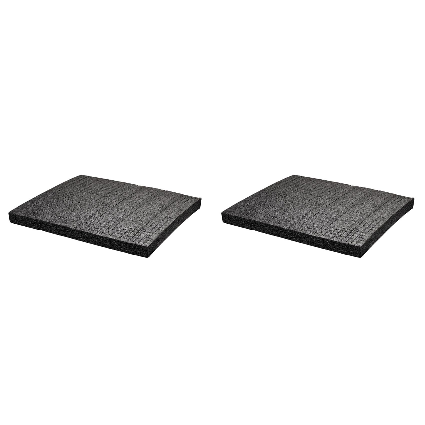 Jnchdghwa Black 4Pcs 50X30x2cm Pick Apart Foam Insert Cutting Foam Lining Packaging Pre-Cutting Tool Box And Hard Case Foam