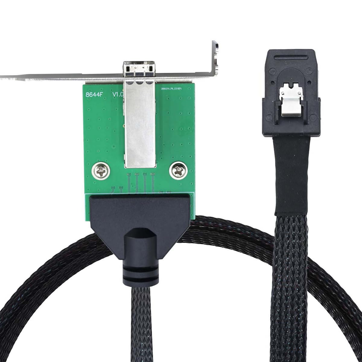 Cavo 12G Mini SAS HD SFF-8644 femmina a SFF-8087, cavo di trasferimento dati server ad alta velocità da 0,5 m, compatibile con controller RAID, espansione di archiviazione, workstation