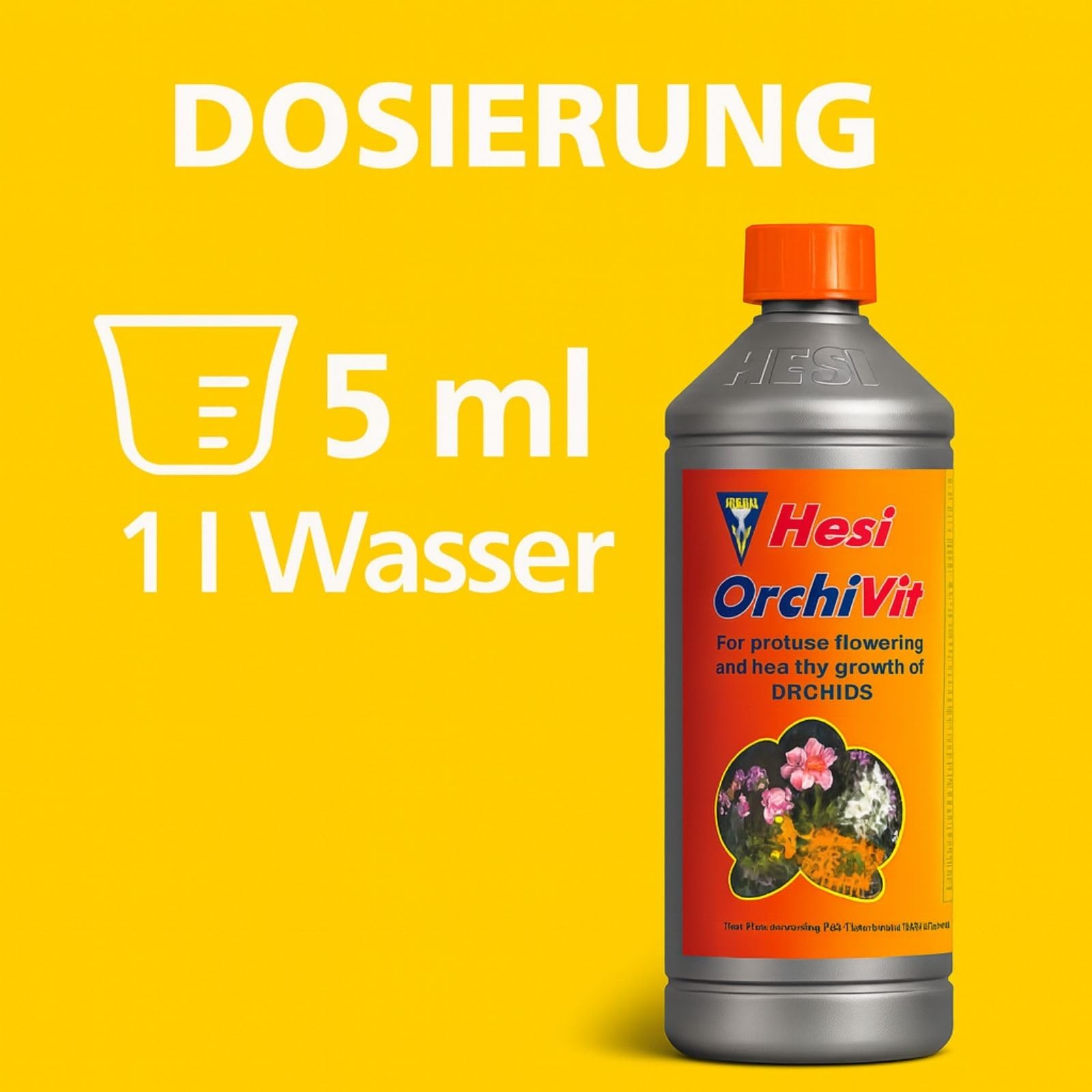 Weedness Hesi OrchiVit 1 Liter - Orchideen Grow Dünger Naturdünger Zimmerpflanzen Bio Flüssig Organischer Blüteboost