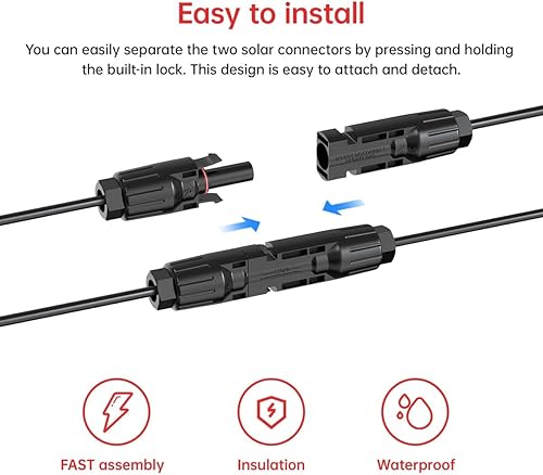 Miniatura 3 de Cable solar a XT60i de 12AWG de 50 pies 2 10 25 35 50 75 100 pies de conector solar a XT60i cable adaptador para estación de energía portátil