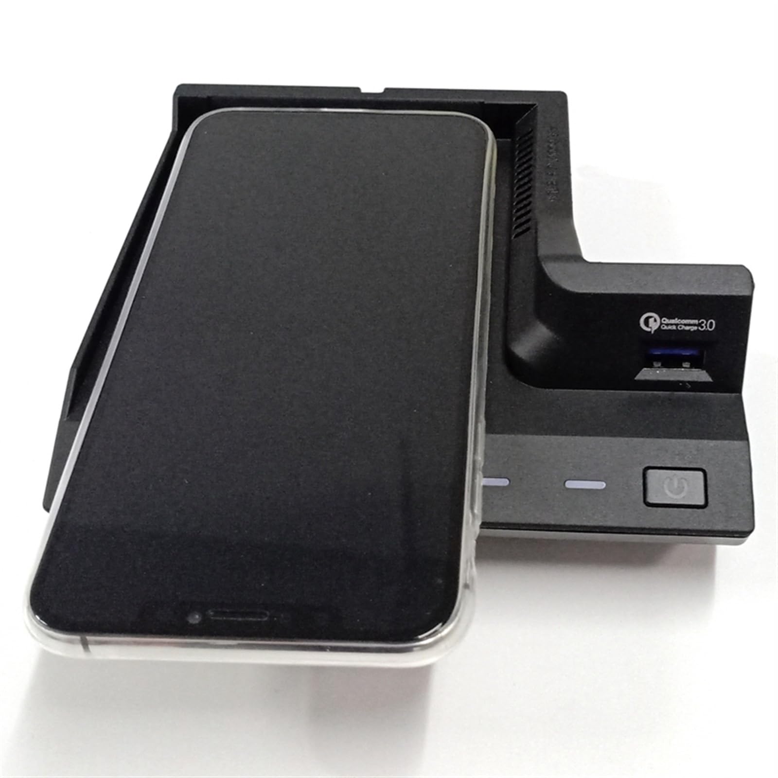 Cargador inalámbrico QI for Coche, for Mercedes-Benz, AMG C63 GLC Clase C 2015-2020, Cargador de teléfono, Estuche de Carga, Accesorios Almohadilla de Carga inalámbrica