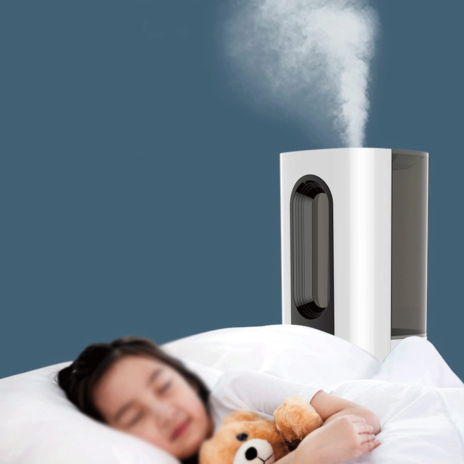 umidificatori a Nebbia con riempimento dall'alto per Camera da Letto, Stanza Grande, cameretta dei Bambini, umidificatore a Nebbia Fredda con ultrasuoni Silenzioso, speg(