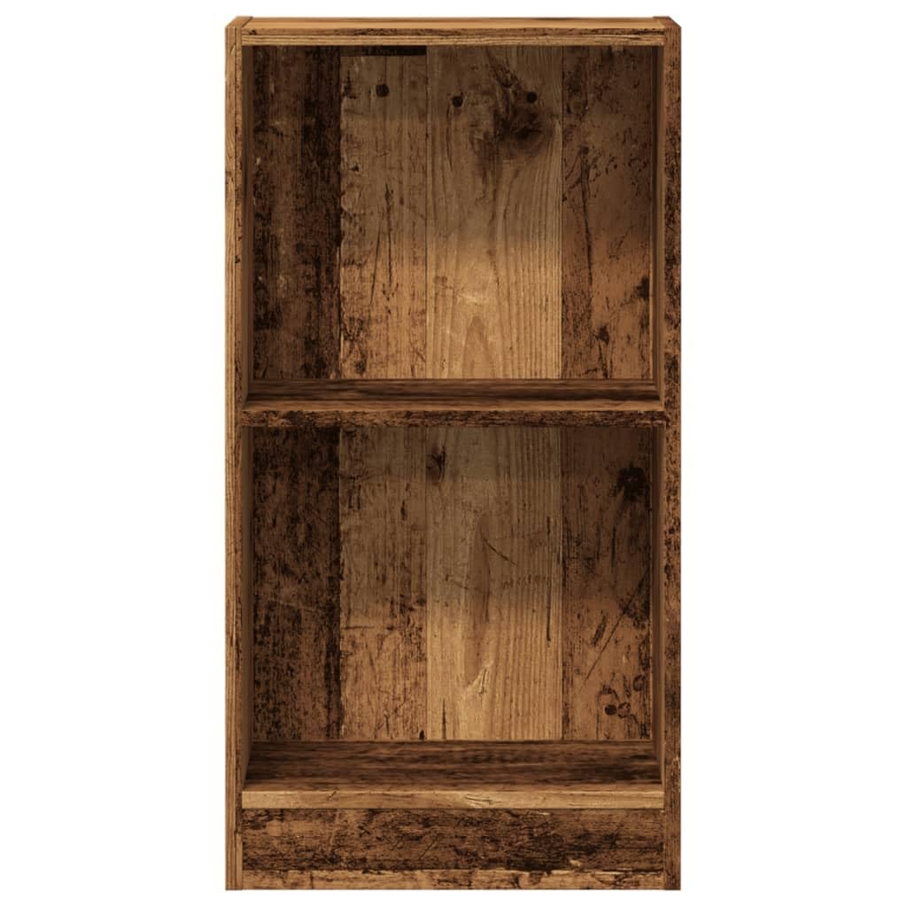 Bücherregal Altholz-Optik 40x24x76 cm Holzwerkstoff freistehend mit offenen Fächern, platzsparend als Regalsystem, Aufbewahrung für Bücher, Büro, Wohnzimmer, Kinderzimmer, Homeoffice