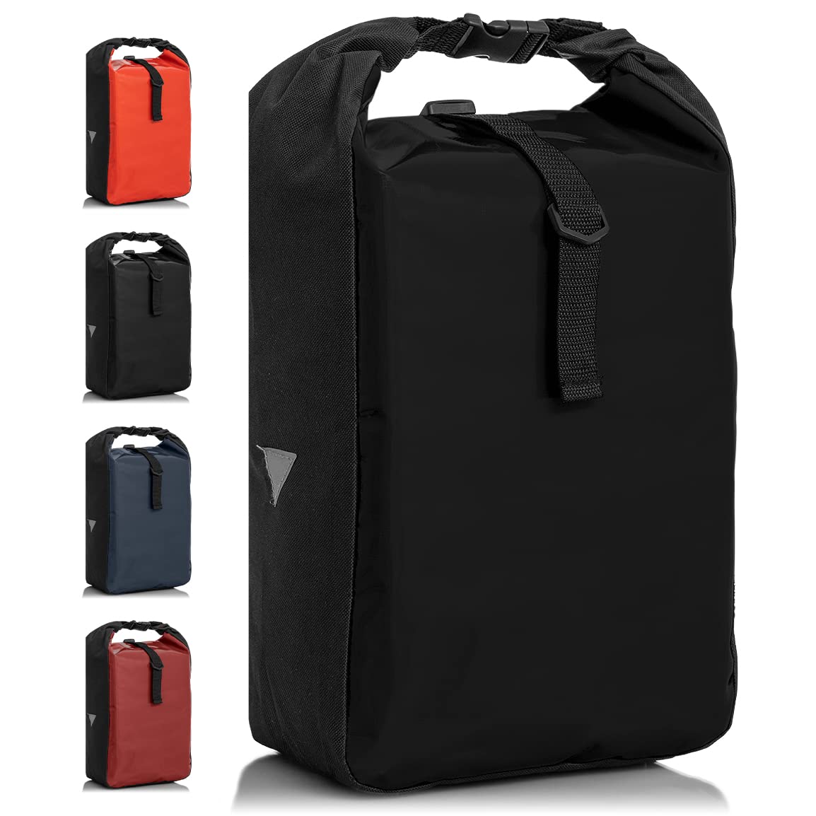 BÜCHEL Bicycle Bag for Pannier Rack, Water-Repellent and up to 10 kg Load Capacity, Bicycle Bag Made of Tarpaulin, Pannier Rack Bag, Bicycle Bags at The Back