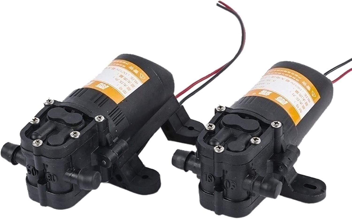 Mini Submersible Portable Electric Water Pump Agricultural Electric Water Pump Dc 12V 70psi 3.5l/min Mini Reflux Pump High Pressure Diaphragm Pump Water Sprayer Car Wash(4 base 12V)