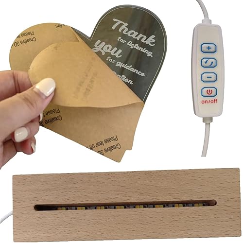 Miniatura 3 de Regalos de agradecimiento para mujeres y hombres, acrílico regulable, luz nocturna LED, compañero de trabajo, jubilación, regalo inspirador para
