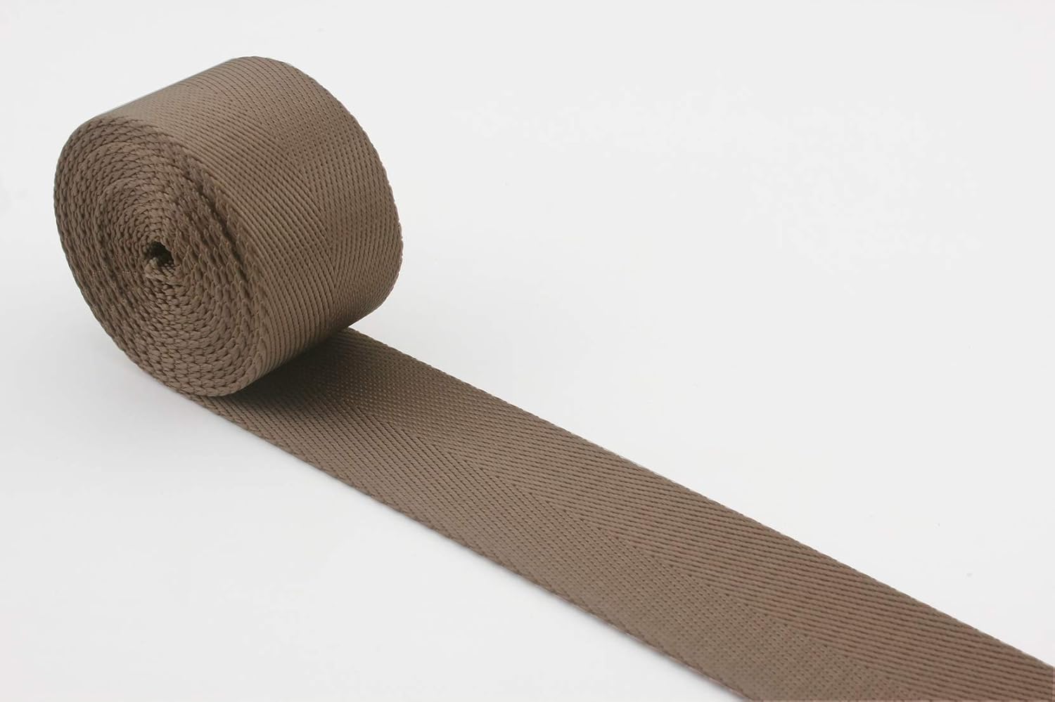 Nylon Webbing Ribbon 1 1/2 inch (38mm) Heavy Weight Brown Strap Replacement 5 Yards ZC39