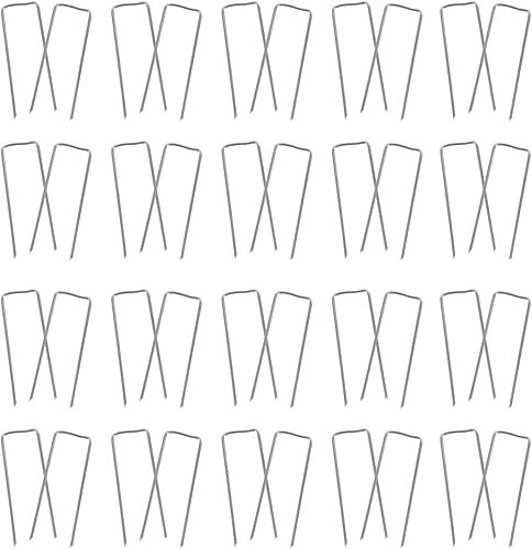 Miniatura 2 de FOMIYES Plantas de casa para interiores, 100 piezas de grapas de paisaje vivo, barrera de helecho floral, estacas de tierra para jardinería, tubos