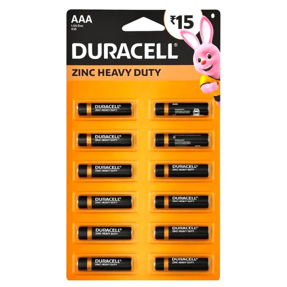 Duracell 2026 Launched Zinc Heavy Duty Battery, 100% Longer Lasting, Anti-Leak Turbolock Technology, Eco-Friendly Batteries for Every-Day Household Devices (AAA, Pack of 48)-image-38