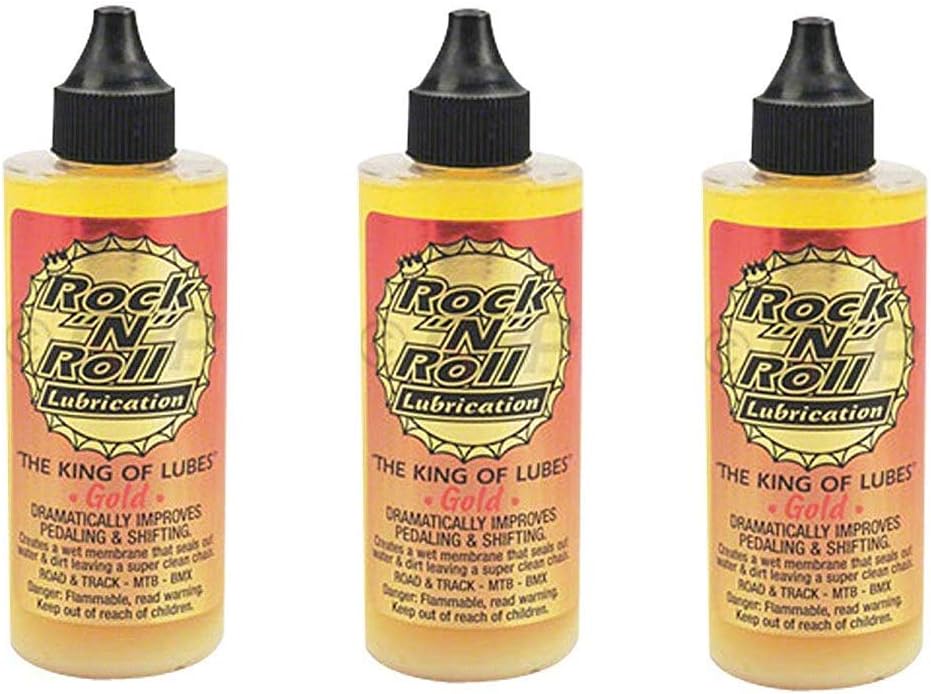 Rock N Roll 135816 Gold Chain Lubricant, 4-Ounce (3-Pack)