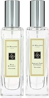 Jo Malone Perfume for Women and Men, 2 Piece Cologne Set: English Pear & Freesia and Wild Bluebell, 1oz Each, Unisex Fragrance