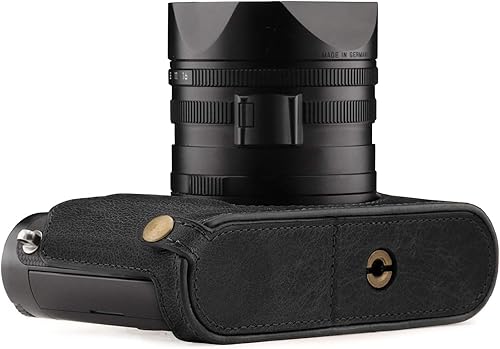 Miniatura 10 de MegaGear Ever Ready - Funda de piel auténtica para cámara compatible con Leica Q-P, Q (Typ 116)