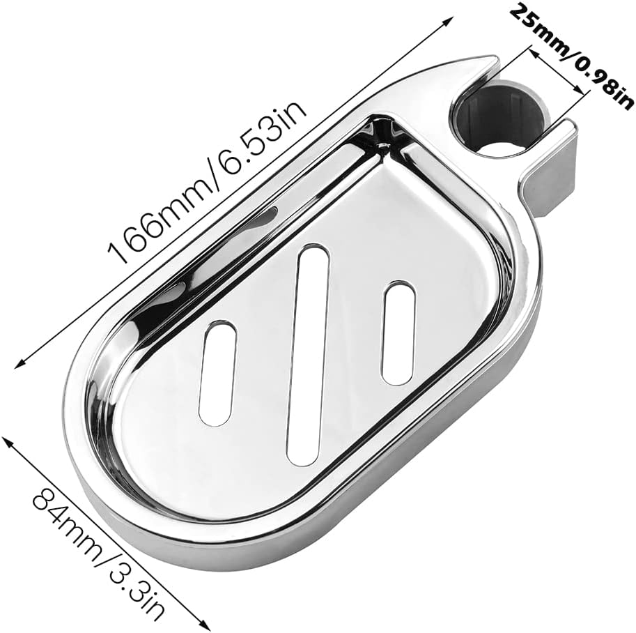 Porte Savon Pour Barre De Douche 22mm, Porte-Savon Douche En ABS Plastique, Support De Savon De Douche 12 Porte Savon Pour Barre De Douche 22mm, Porte-Savon Douche En ABS Plastique, Support De Savon De Douche -Wenko || Grohe || HOMCOM Soldes