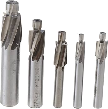 Amazon.co.jp: ざぐりエンドミル 5個 M3 M4 M5 M6 M8 H.S.S.