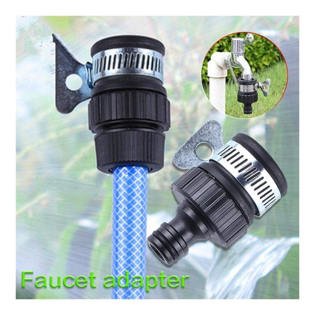 Gartenschlauchadapter Wasserleitungsverbinder für die Gartenbewässerung Multifunktions-Universal-Gartenschlauch-Rohrhahnanschluss Tippen Sie auf Wasserhahnadapter O-Ring Zubehör für den Wasse