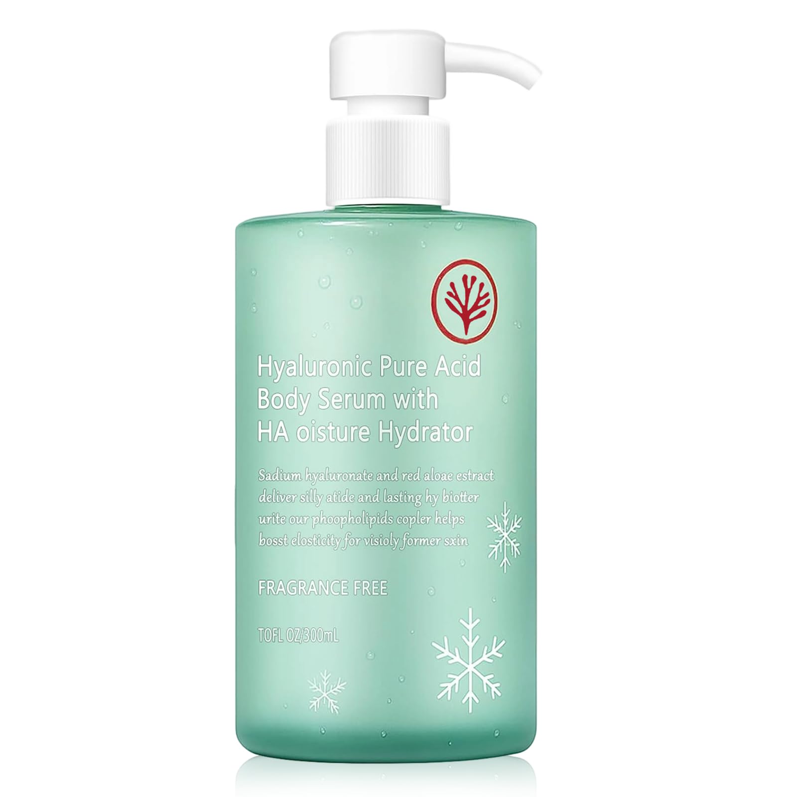 Ha Hyaluronic Acid Body Serum,Body Hydrator Hyaluronic Acid Body Serum,Acido Hialuronico Bodys Serums,Lightweight Fast-Absorbing Body Care For Deep Hydration & Silky,Non-Greasy Skin(300ML)