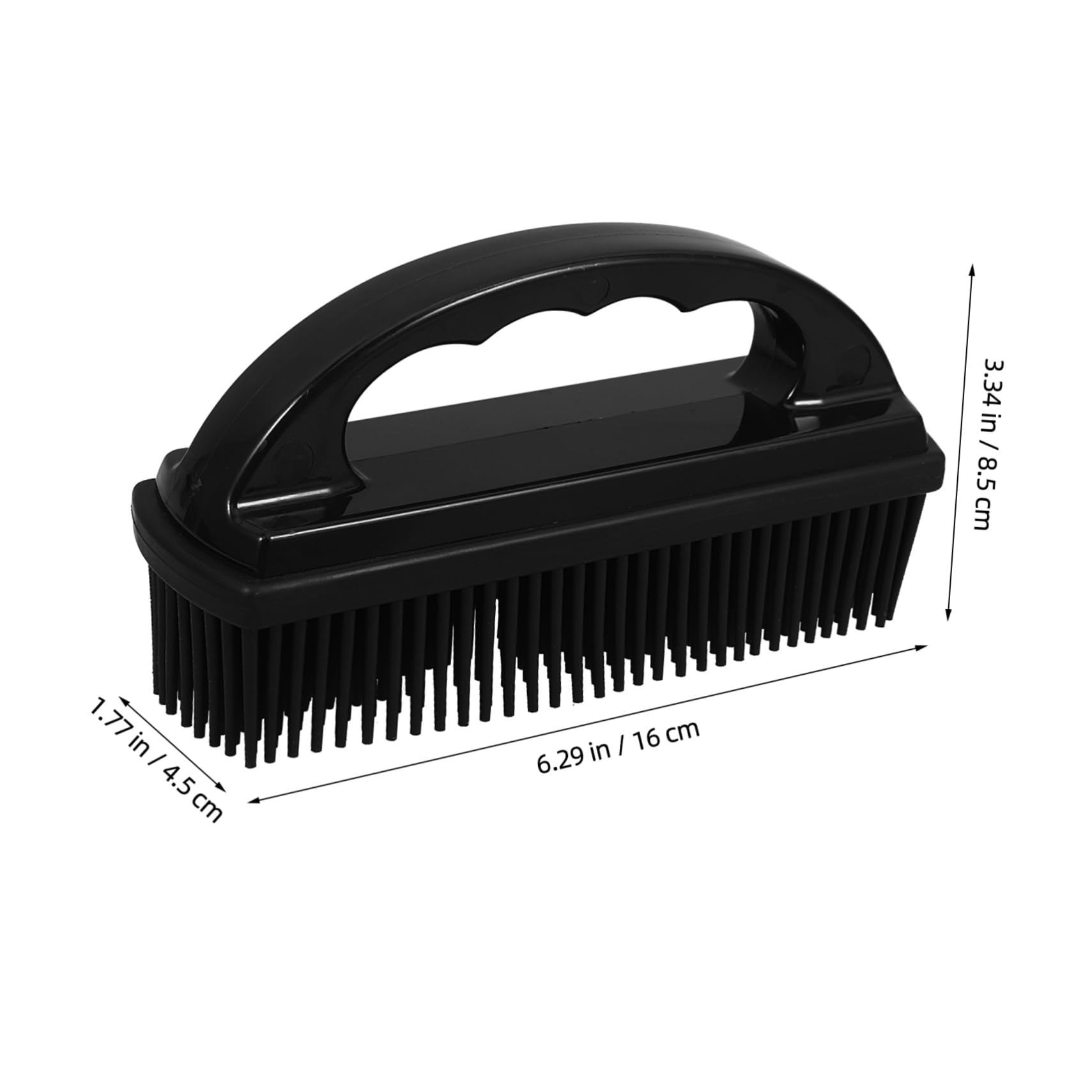Didiseaon Black Silicone Pet Hair Brush for Dogs and Cats Household for Removing Hair from Beds Sofas Carpets and Car Seats Rubber Brush