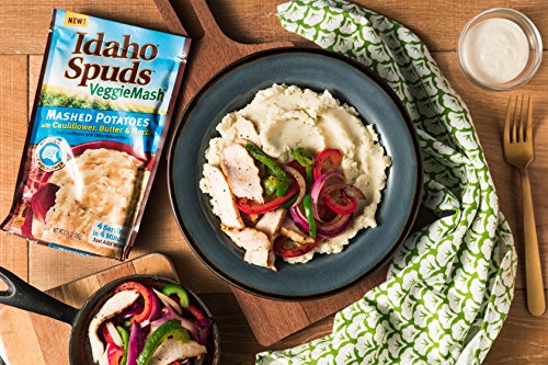 Idaho Spuds Veggie Mash, Cauliflower Butter & Herb Mashed Potatoes, 10 Count