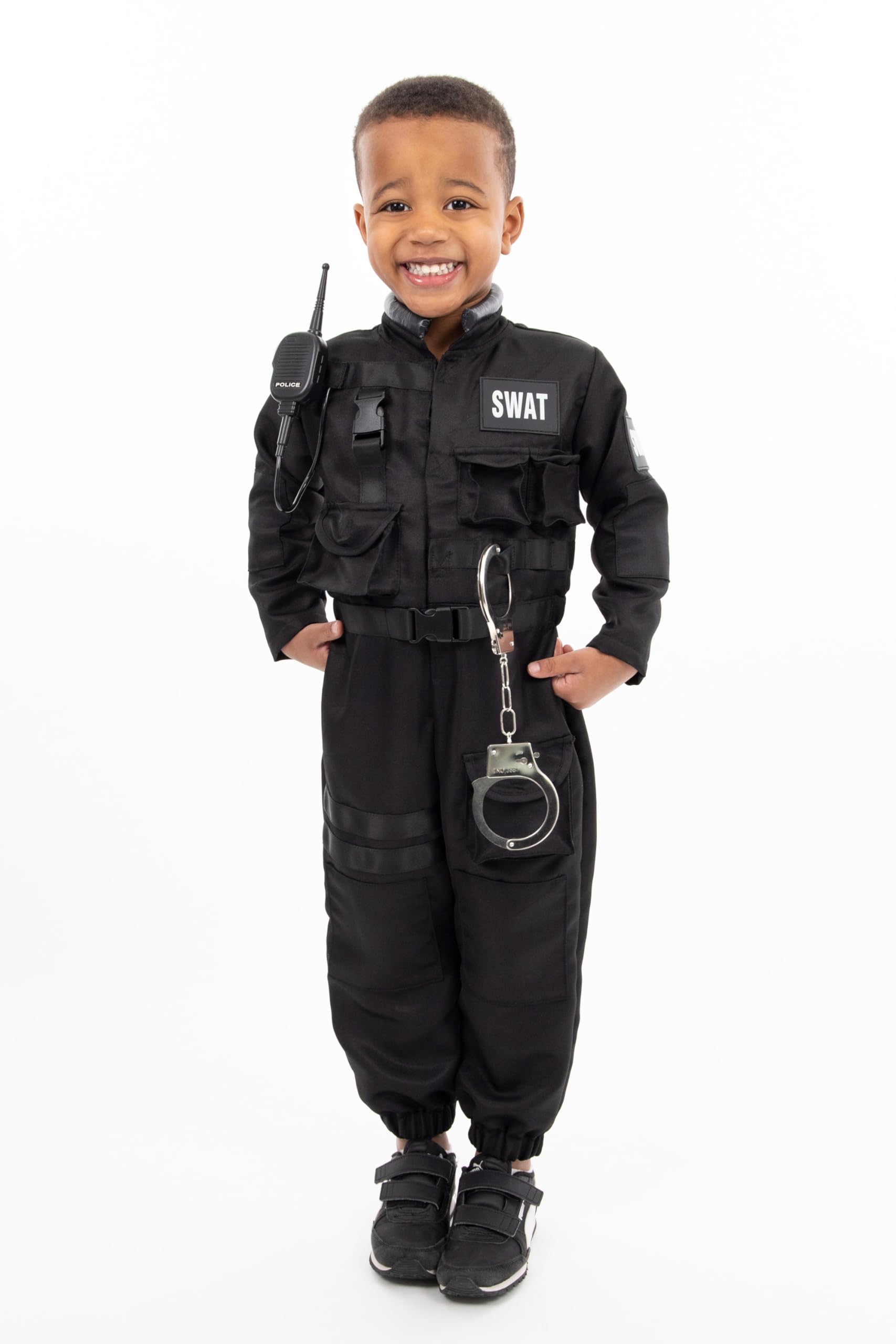 Little Adventures SWAT Police Hero Costume Set - Pretend Play Machine Washable