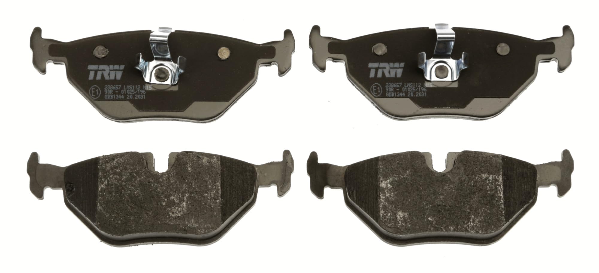 TRW GDB1344 Pastiglie Freno Set di 4 para BMW 3 (E46) 1997-2005 Assale Posteriore e Altri Veicoli