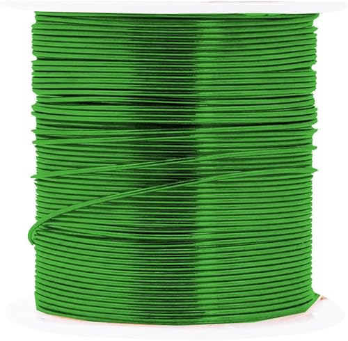 Vista 554 de Mandala Crafts Alambre de aluminio anodizado de calibre 8 para hacer joyas, alambre neutro flexible de color de 128 pies, flexible y flexible