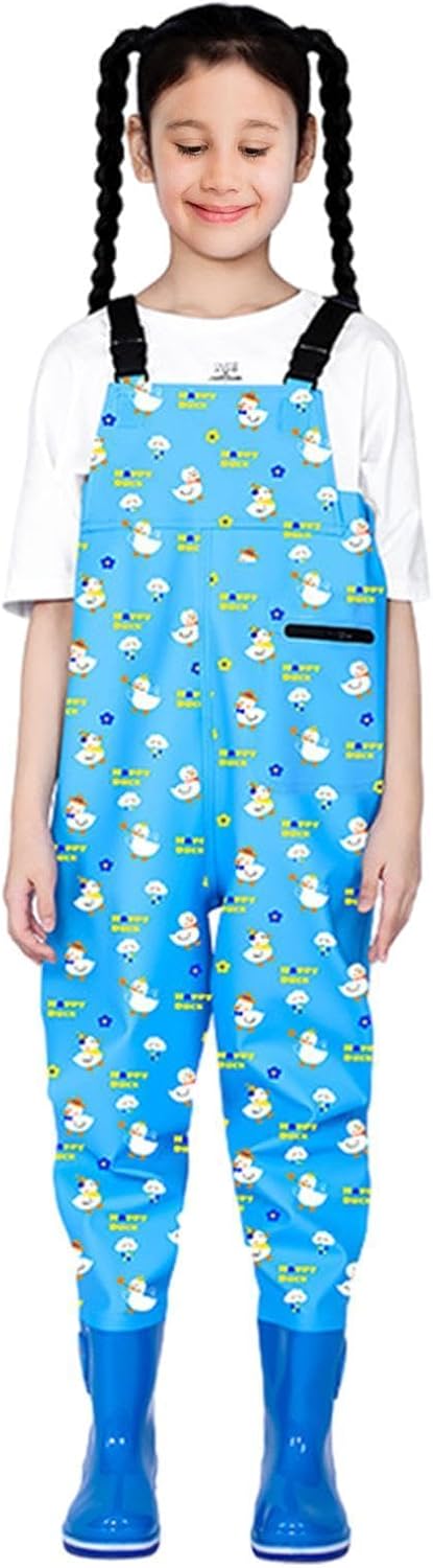 Kids Fishing Waders Waterproof Watersuits Rain Coats Rain Boots | Waterproof Teenagers, Fishing, Hunting, Camping