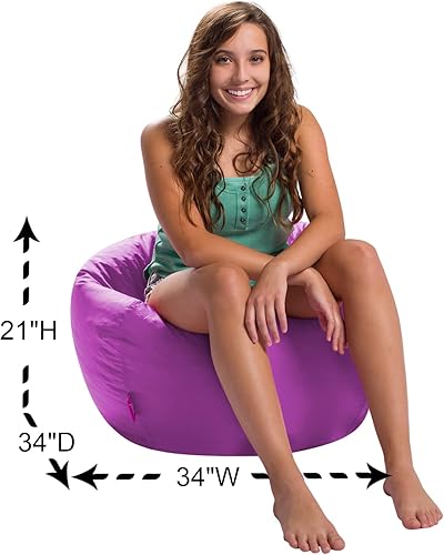 Miniatura 1032 de Posh Creations Puf estructurado cómodo para jugar, leer y ver la televisión, Malibu Lounge, tela de lona para colorear, criaturas Criaturas de tela