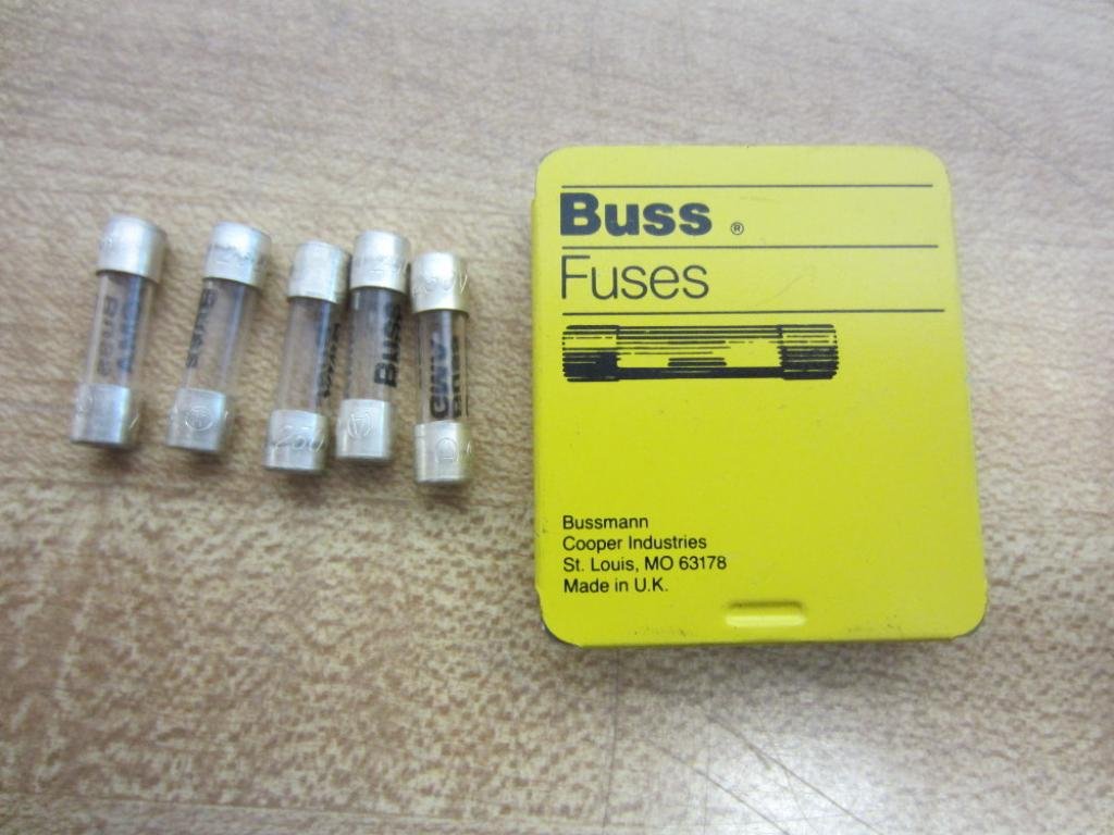 Bussmann GMA-63MA 63 Mamp Glass Fast Acting Cartridge Fuse 250 V Ul Listed, 5 Pack