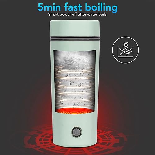 Miniatura 4 de Hervidor eléctrico de viaje, fabricante portátil de agua caliente, caldera de agua de apagado automático para hombres y mujeres