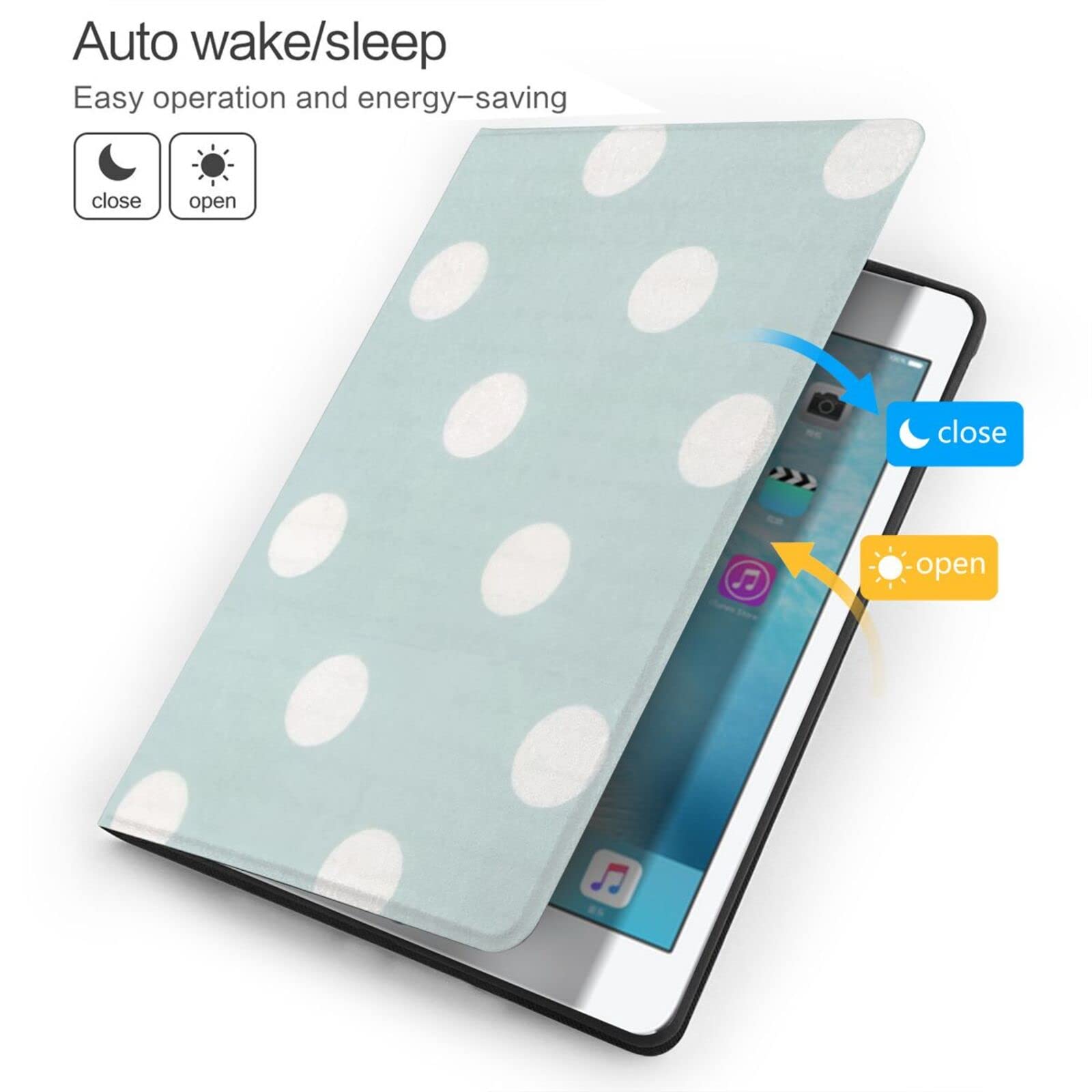 Amazon.co.jp: iPad ケース 水玉柄 ドット 兼用ケース iPad 第7世代